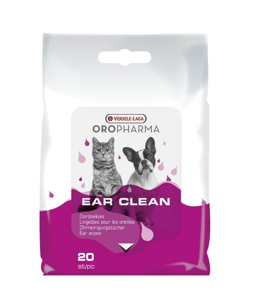 Versele Laga Oropharma Ear Clean Servetele Umede Caini si Pisici, 20 bucati - poza 1