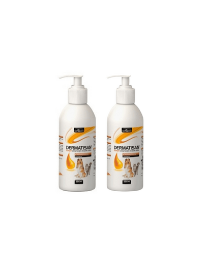 VET-AGRO Dermatisan Sampon antiseboree cu biosulfur 250 ml + 1 GRATIS