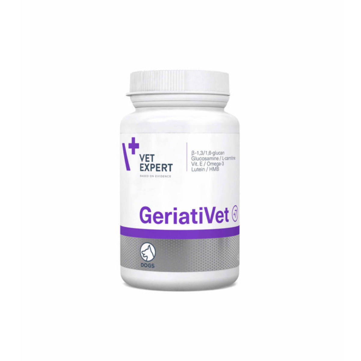 VET EXPERT GeriatiVet +7, multivitamine câini senior, comprimate VET EXPERT GeriatiVet +7, XS-M, multivitamine câini senior, flacon, 45 comprimate - poza 1