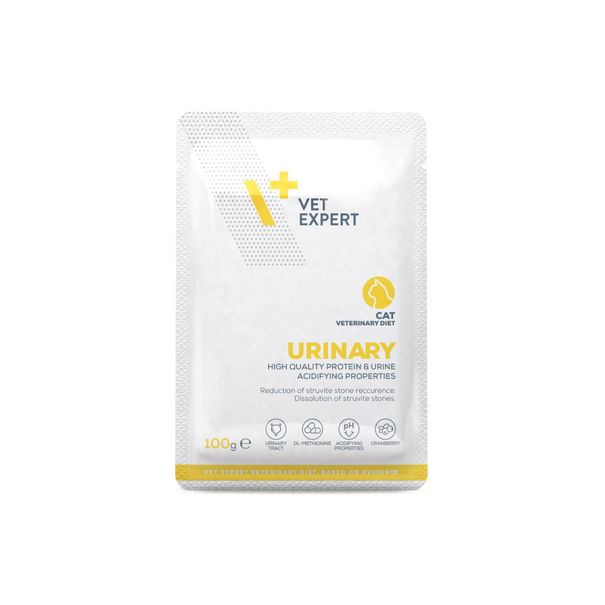 VET EXPERT Urinary Wet, Vită și Curcan, dietă veterinară, plic hrană umedă fără cereale pisici, sistem urinar, 100g - poza 1