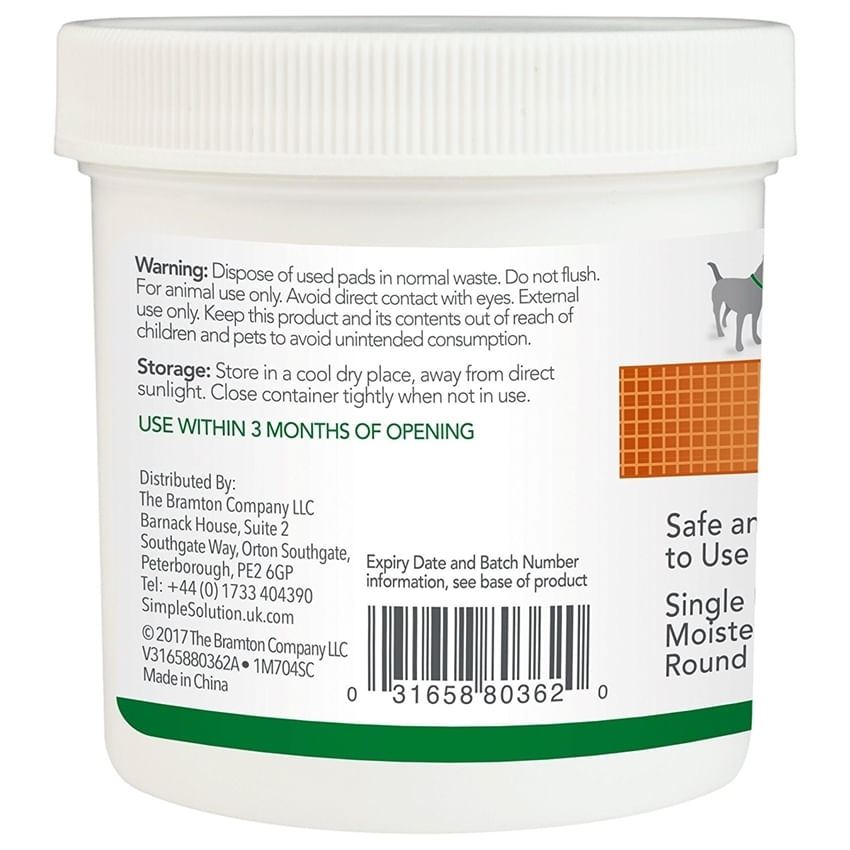 VET'S BEST Clean Eye, șervețele igiena ochilor câini, anti-pete, Aloe Vera, cutie, 100buc - poza 2