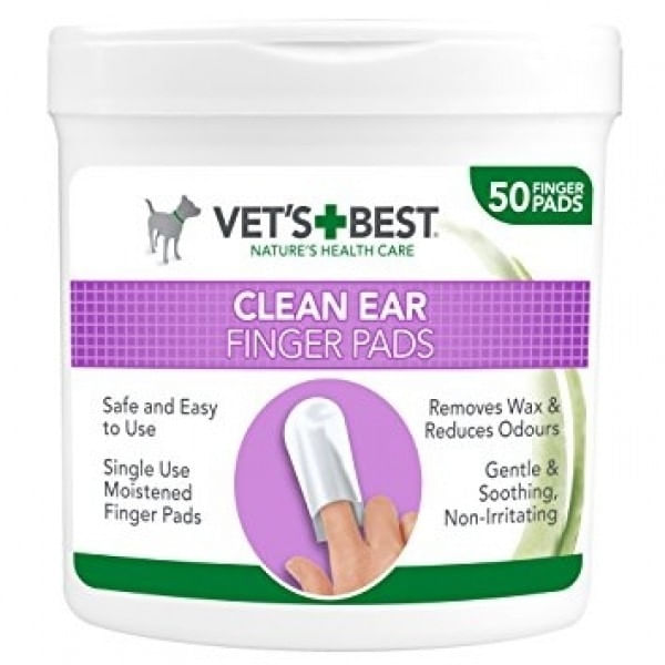 Vet's Best Ear Finger, servetele pentru igiena urechii, 50 buc - poza 2