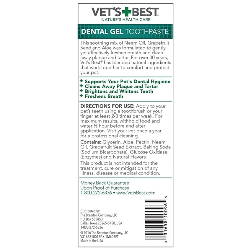 Vet's Best Supliment Nutritiv pentru Caini, Gel Dental Care, 100 g - poza 4