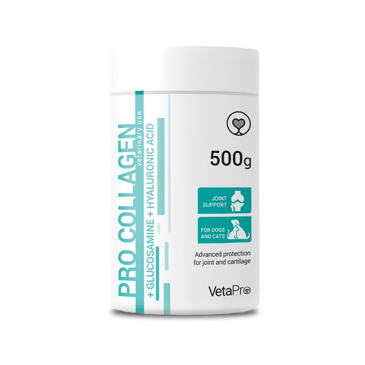 Vetapro Pro Collagen Pudra Suport Articulatii si Cartilaje Caini si Pisici, 500 g