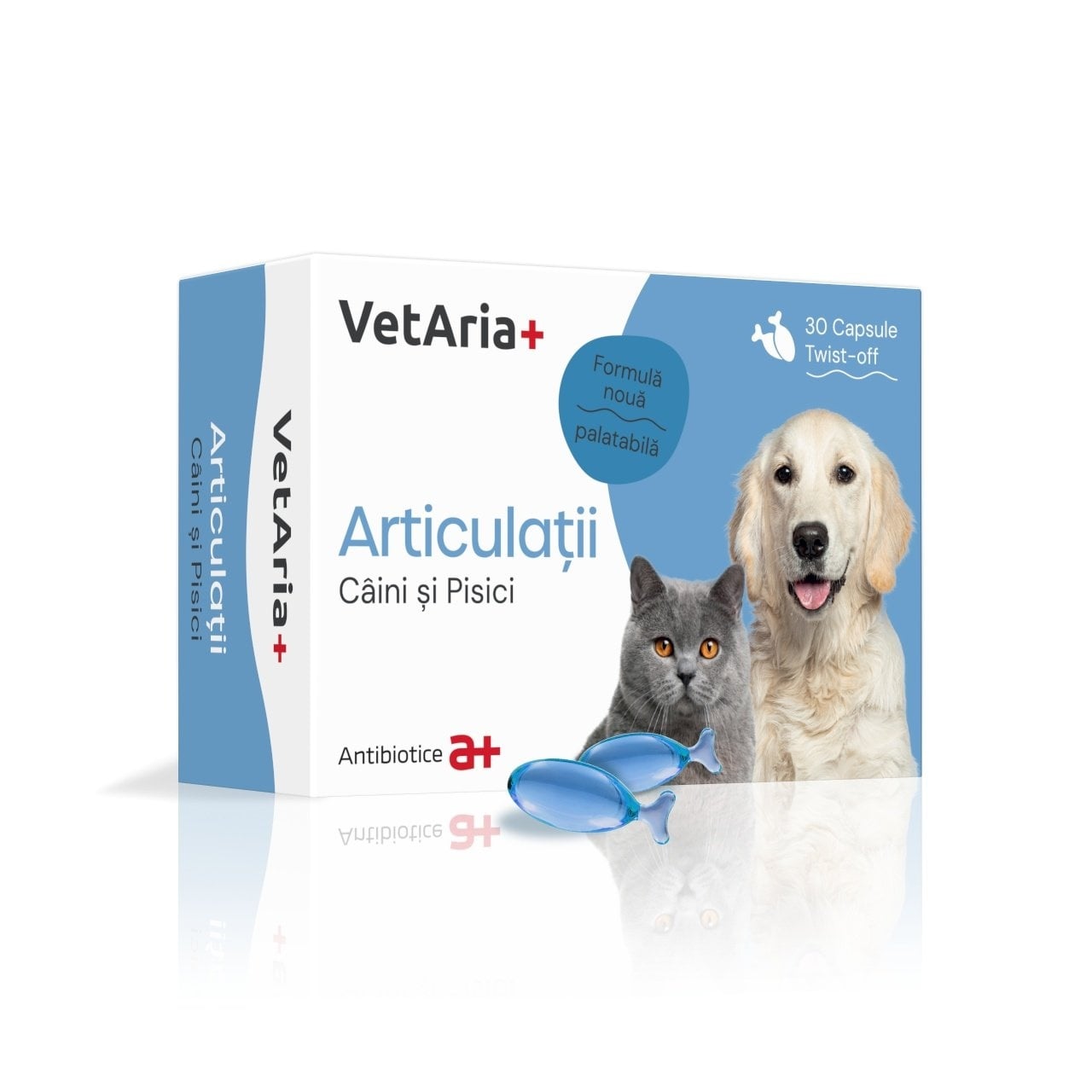 VetAria+ Articulatii, 30 capsule Twist-Off - poza 1