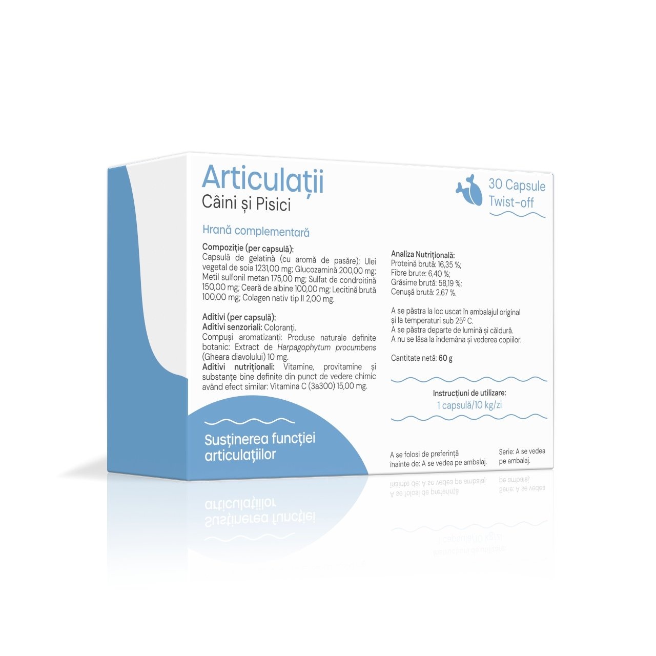 VetAria+ Articulatii, 30 capsule Twist-Off - poza 2