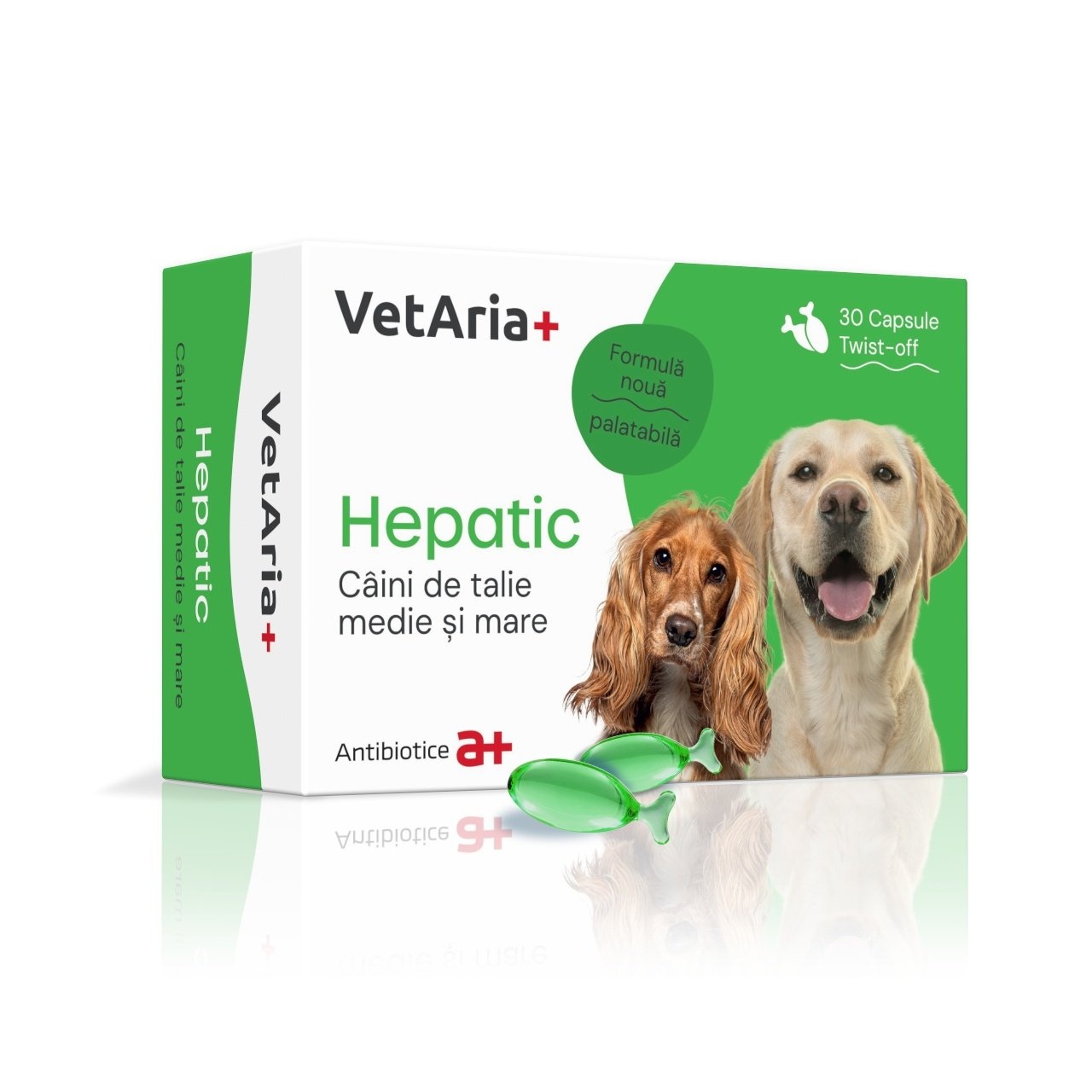 VetAria+ Hepatic, 30 capsule Twist-Off - poza 2