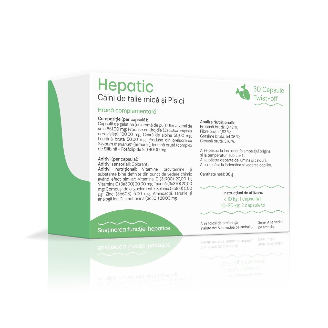 VetAria+ Hepatic, 30 capsule Twist-Off - poza 3