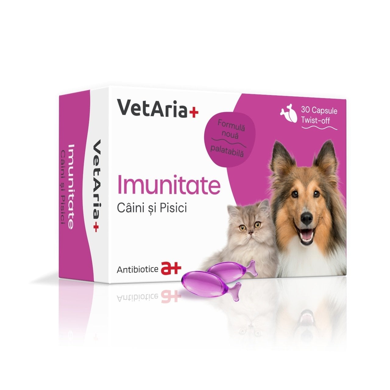 VetAria+ Imunitate, 30 capsule Twist-Off - poza 1
