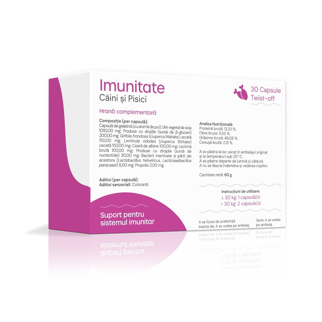 VetAria+ Imunitate, 30 capsule Twist-Off - poza 2