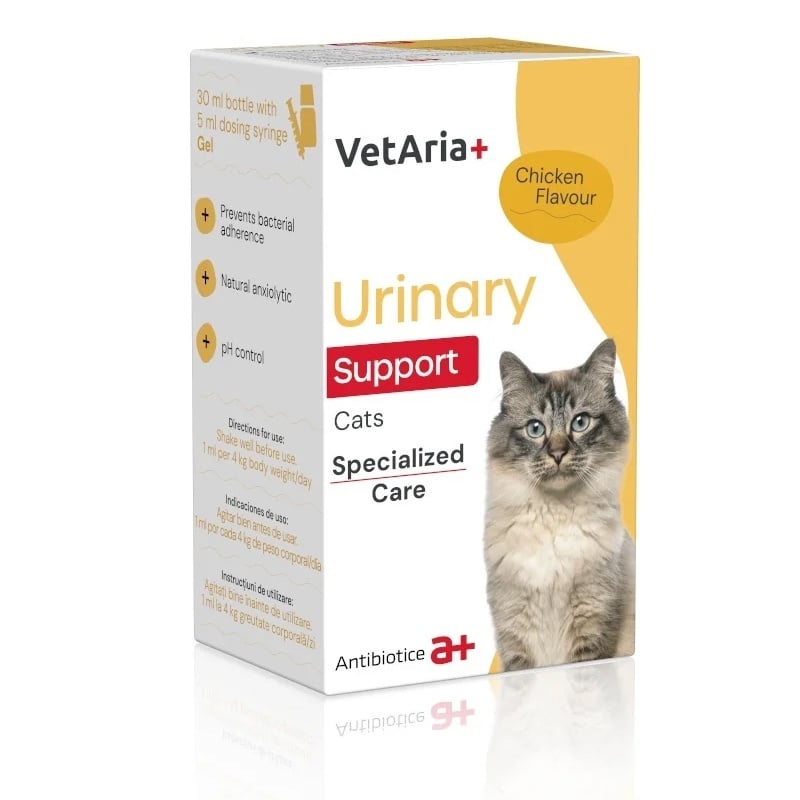 VetAria+ Urinary Support Pisica, 30ml - poza 1