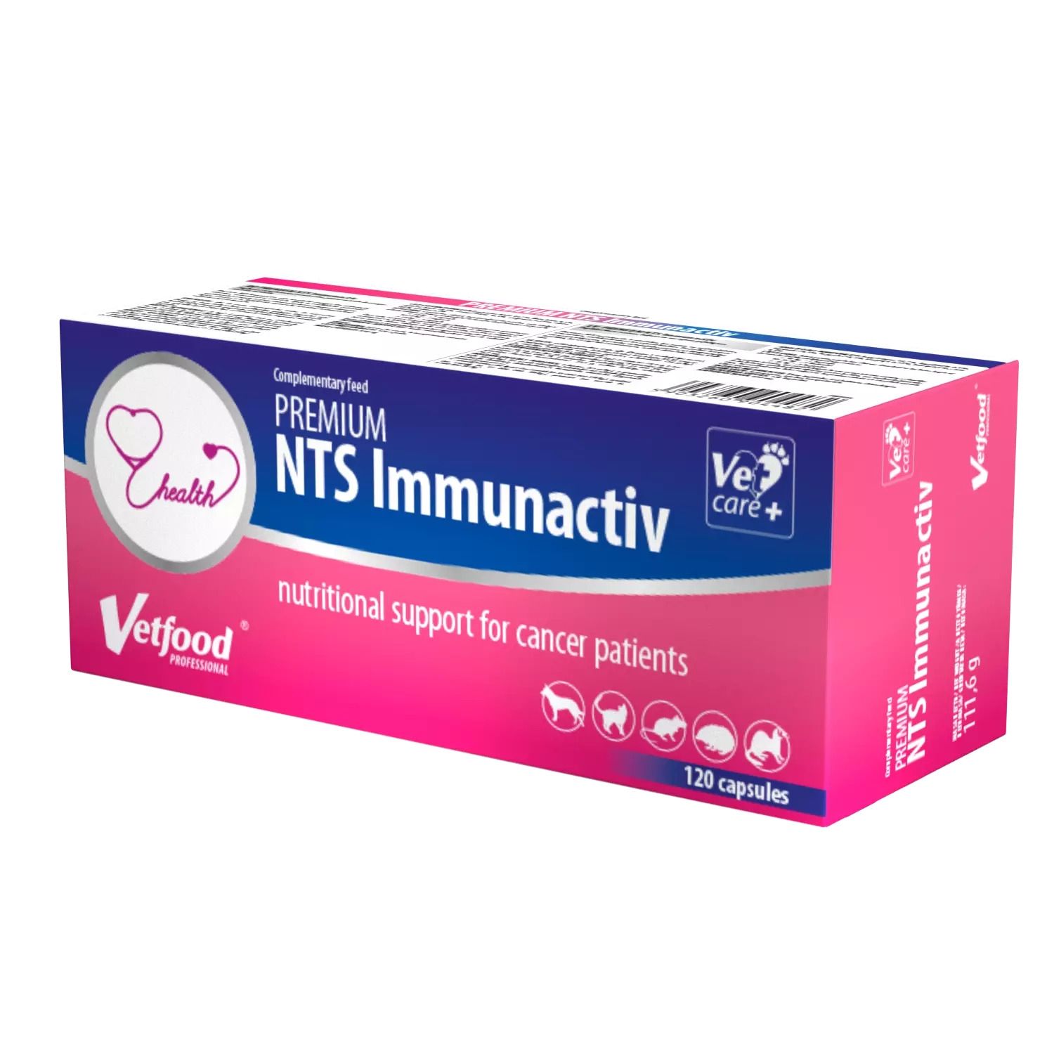 VetFood NTS Diet Immunactiv Anticahectic, 120 capsule