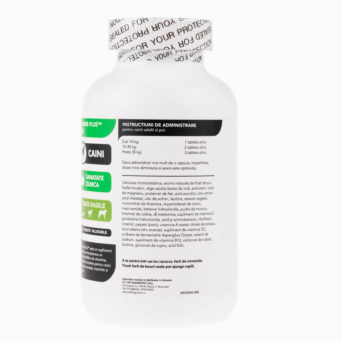 VETRI SCIENCE Canine Plus, Ca/P, multivitamine câini, 90tbl masticabile - poza 2