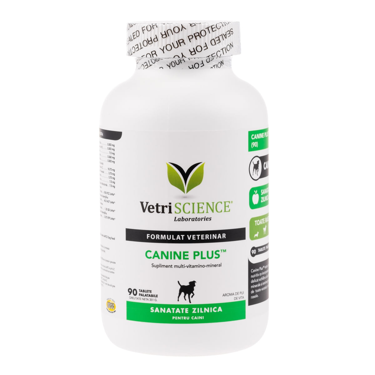 VETRI SCIENCE Canine Plus, Ca/P, multivitamine câini, 90tbl masticabile - poza 3