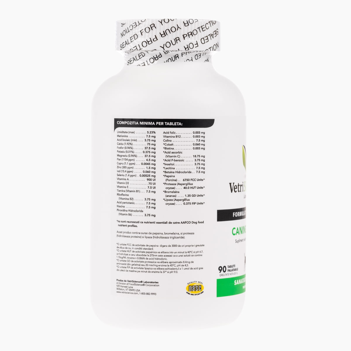 VETRI SCIENCE Canine Plus, Ca/P, multivitamine câini, 90tbl masticabile - poza 4