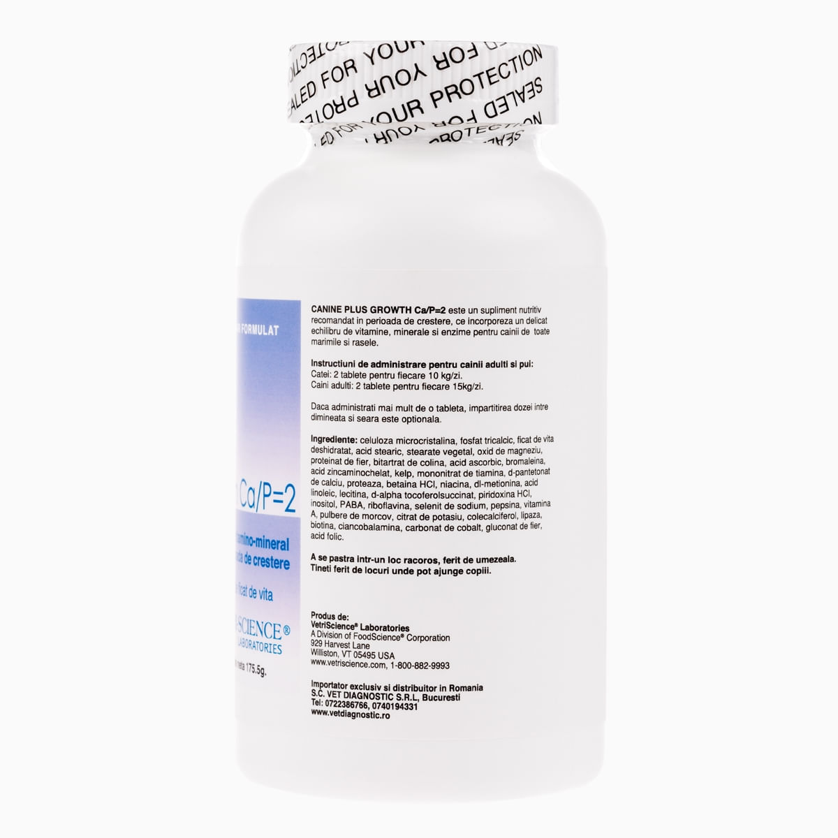 VETRI SCIENCE Canine Plus Growth Ca/P, suplimente creștere și vitalitate câini, 45tbl masticabile - poza 5