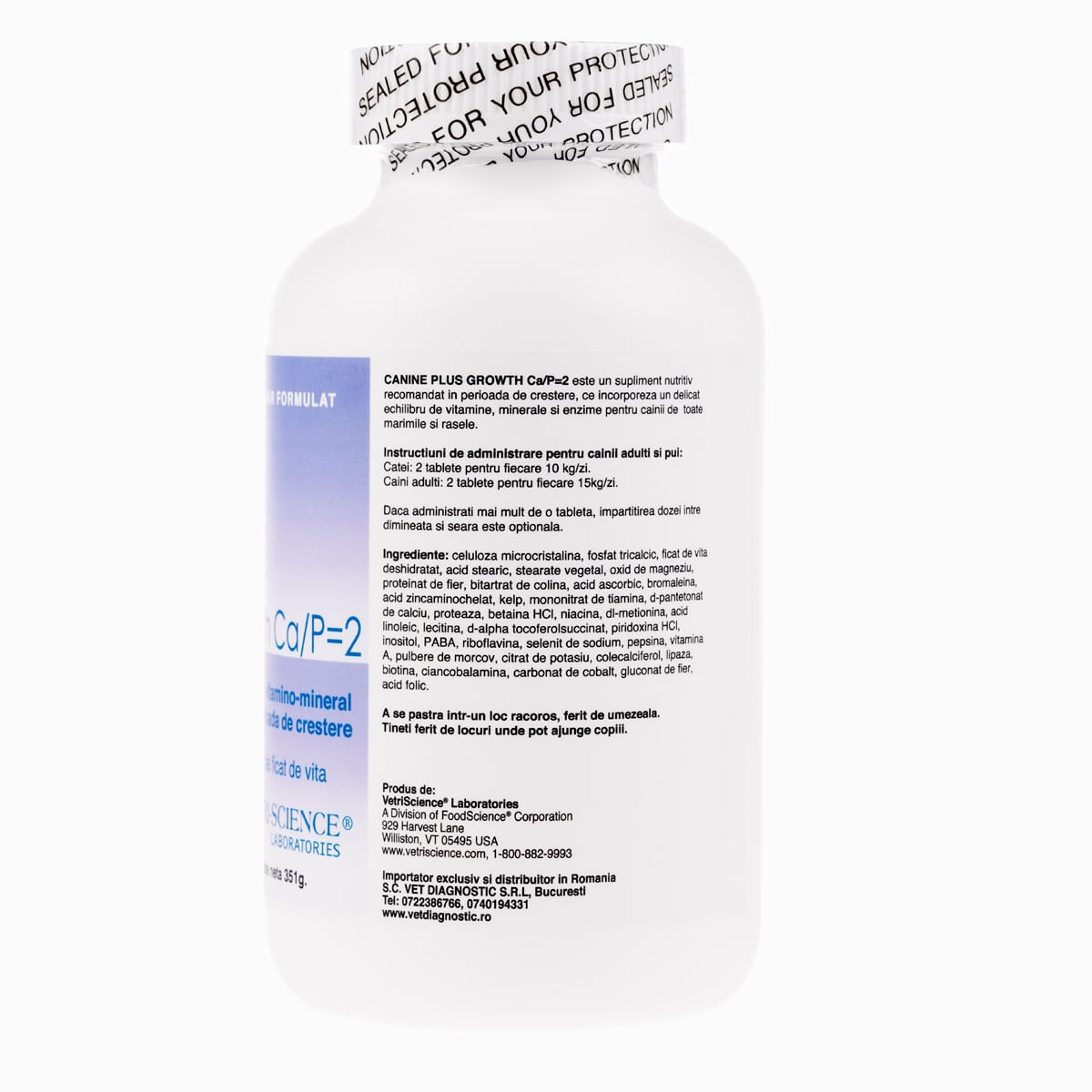 VETRI SCIENCE Canine Plus Growth Ca/P, suplimente creștere și vitalitate câini, 90tbl masticabile - poza 4