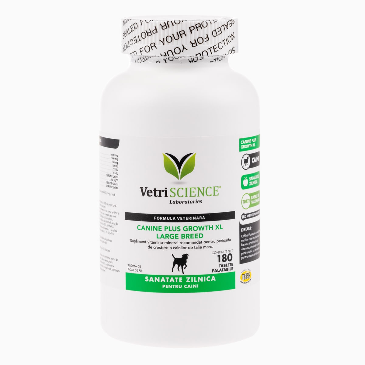 VETRI SCIENCE Canine Plus Growth XL, suplimente creștere câini, 180tbl masticabile - poza 1