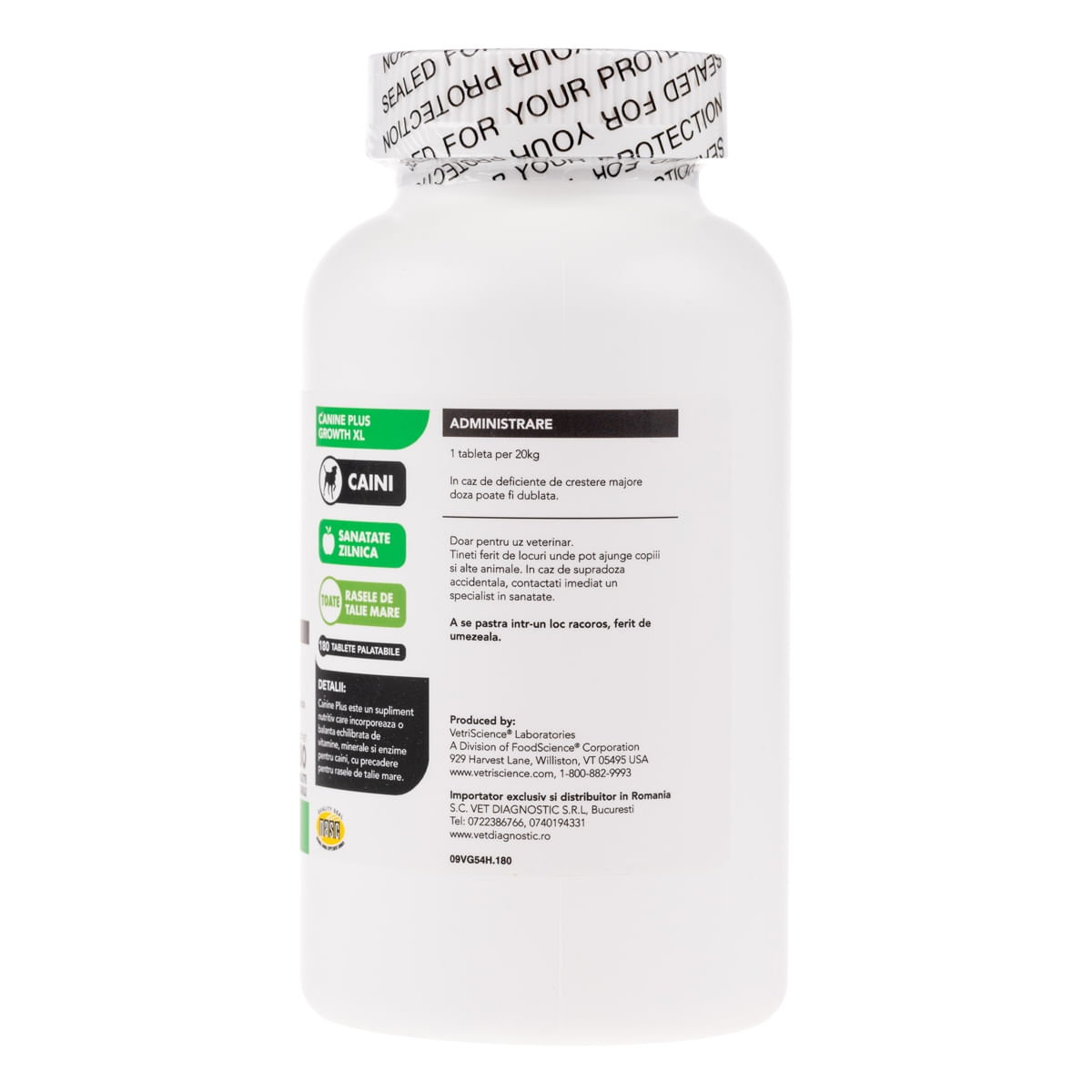VETRI SCIENCE Canine Plus Growth XL, suplimente creștere câini, 180tbl masticabile - poza 3