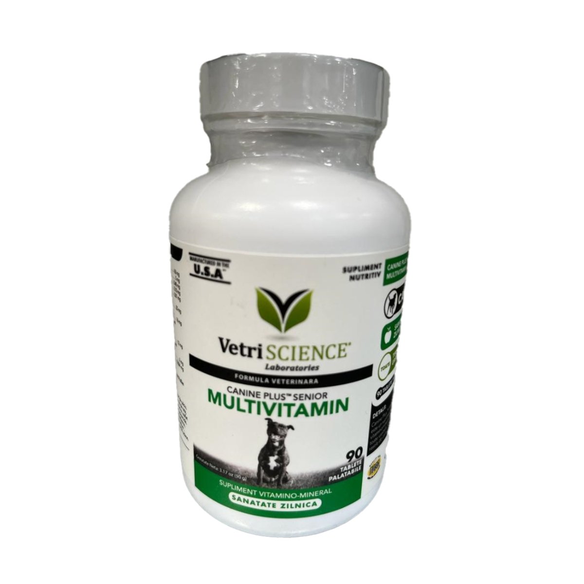 VETRI SCIENCE Canine Plus Senior, multivitamine câini senior, 90tbl masticabile - poza 3