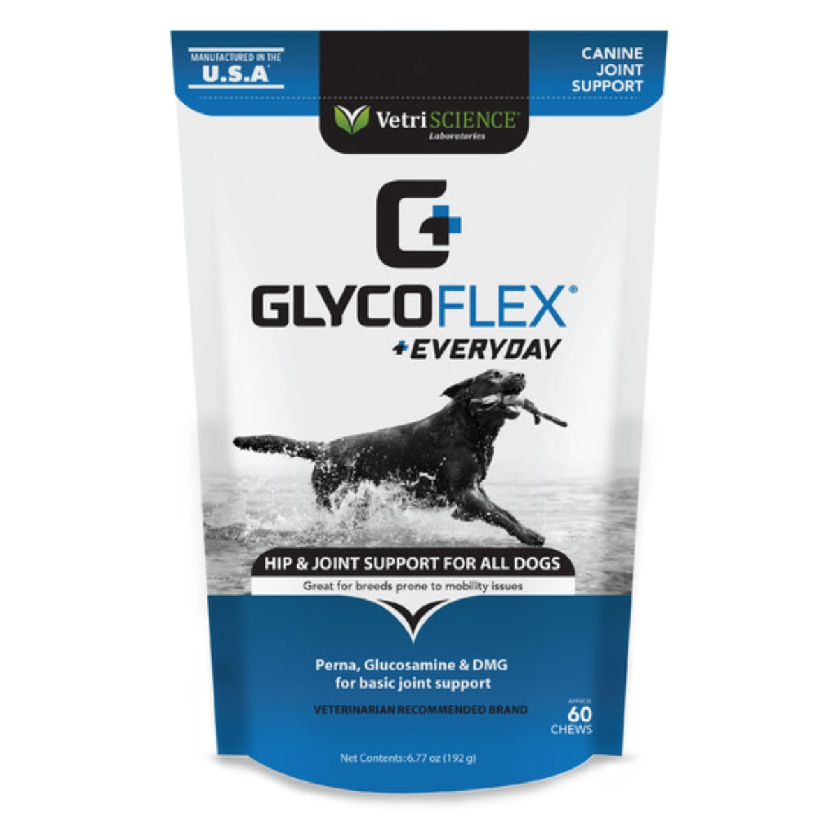 VETRI SCIENCE GlycoFlex Stage 1, suplimente articulare câini VETRI SCIENCE GlycoFlex EVERYDAY, Bite-sized Chews, suplimente articulare câini, 60cpr masticabile - poza 1