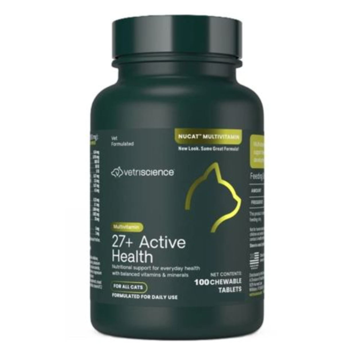 VETRISCIENCE 27+ Active Health, multivitamine pisici, comprimate masticabile VETRISCIENCE 27+ Active Health, multivitamine pisici, flacon, 100 comprimate masticabile - poza 3