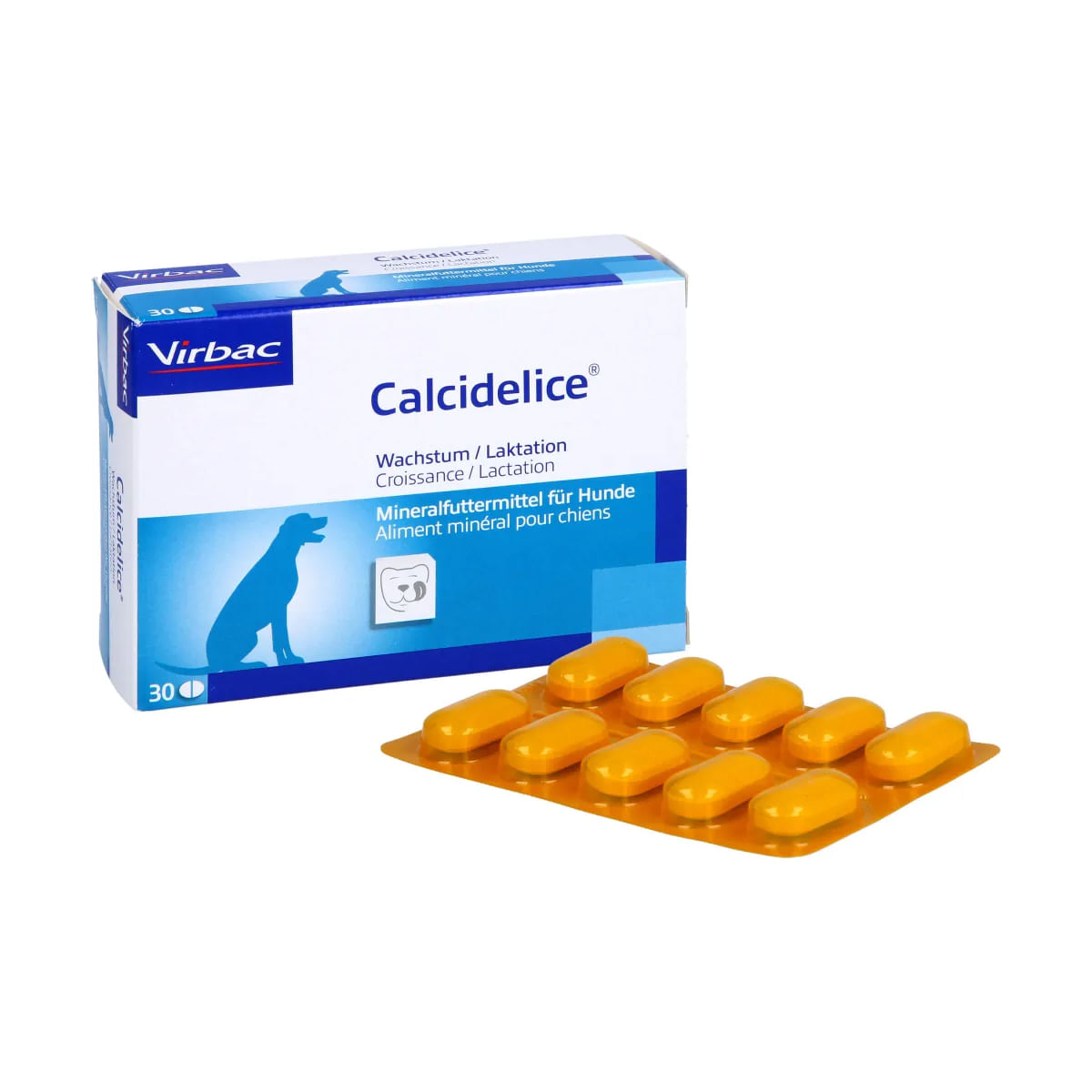 VIRBAC Calcidelice, supliment sistem osos, sistem articular câini junior, comprimate VIRBAC Calcidelice, XS-XL, supliment sistem osos, sistem articular câini junior, blister, 30 comprimate - poza 4