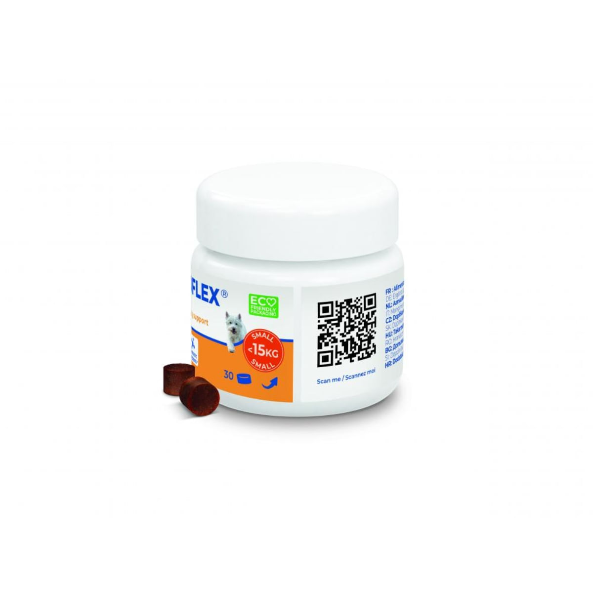 VIRBAC Movoflex Soft Chews (pana la 15kg), supliment sistem articular câini, comprimate masticabile VIRBAC Movoflex Soft Chews (pana la 15kg), XS-S, supliment sistem articular câini, flacon, 30 comprimate masticabile - poza 3