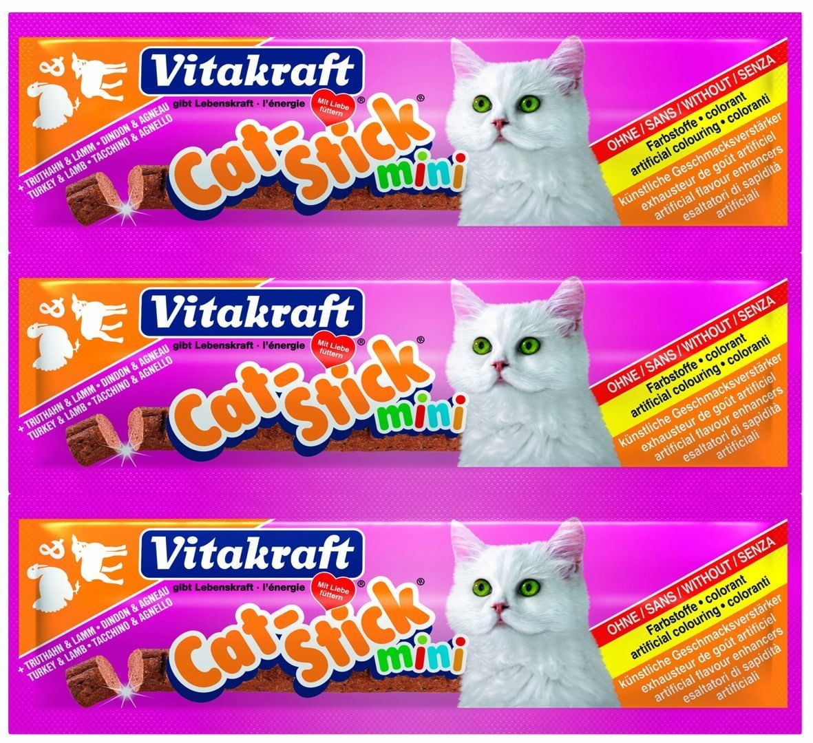 Vitakraft Cat Sticks Curcan Si Miel, 18 g - poza 1