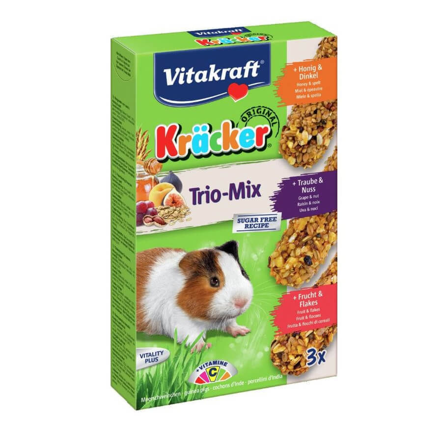 Vitakraft Kracker G Pig Trio Miere, Nuci, Fructe, 168 g - poza 2