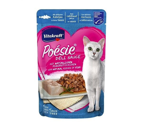 Vitakraft Poesie Plic Cod In Sos, 85 g - poza 1