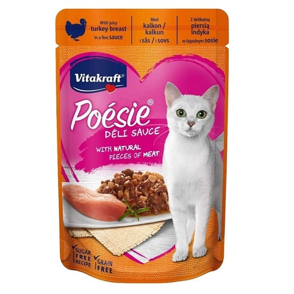Vitakraft Poesie Plic Inima In Sos, 85 g - poza 2