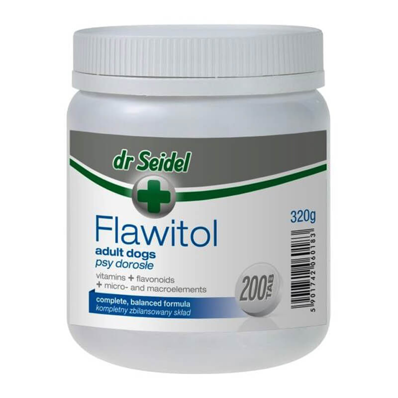 Vitamine Si Minerale Pentru Caini Dr. Seidel Flawitol Adult, 200 tablete - poza 2