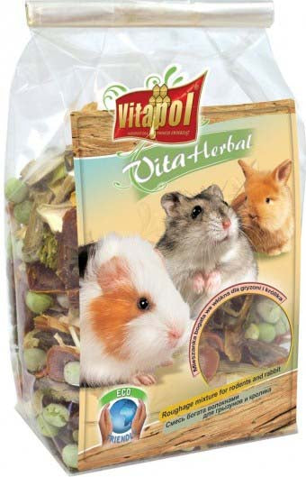 VITAPOL Herbal Hrană suplimentară pentru rozătoare Bucăţi de Legume 100g