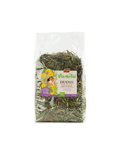 VITAPOL Vita Herbal Duo Snack hrana porcusori de Guineea 500 g fan cu plante