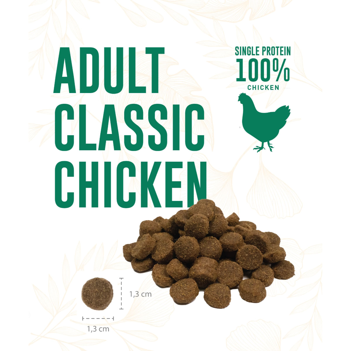 WEEGO Classic Chicken, XS-XL, Pui, hrană uscată monoproteică fără cereale câini, 10kg - poza 3