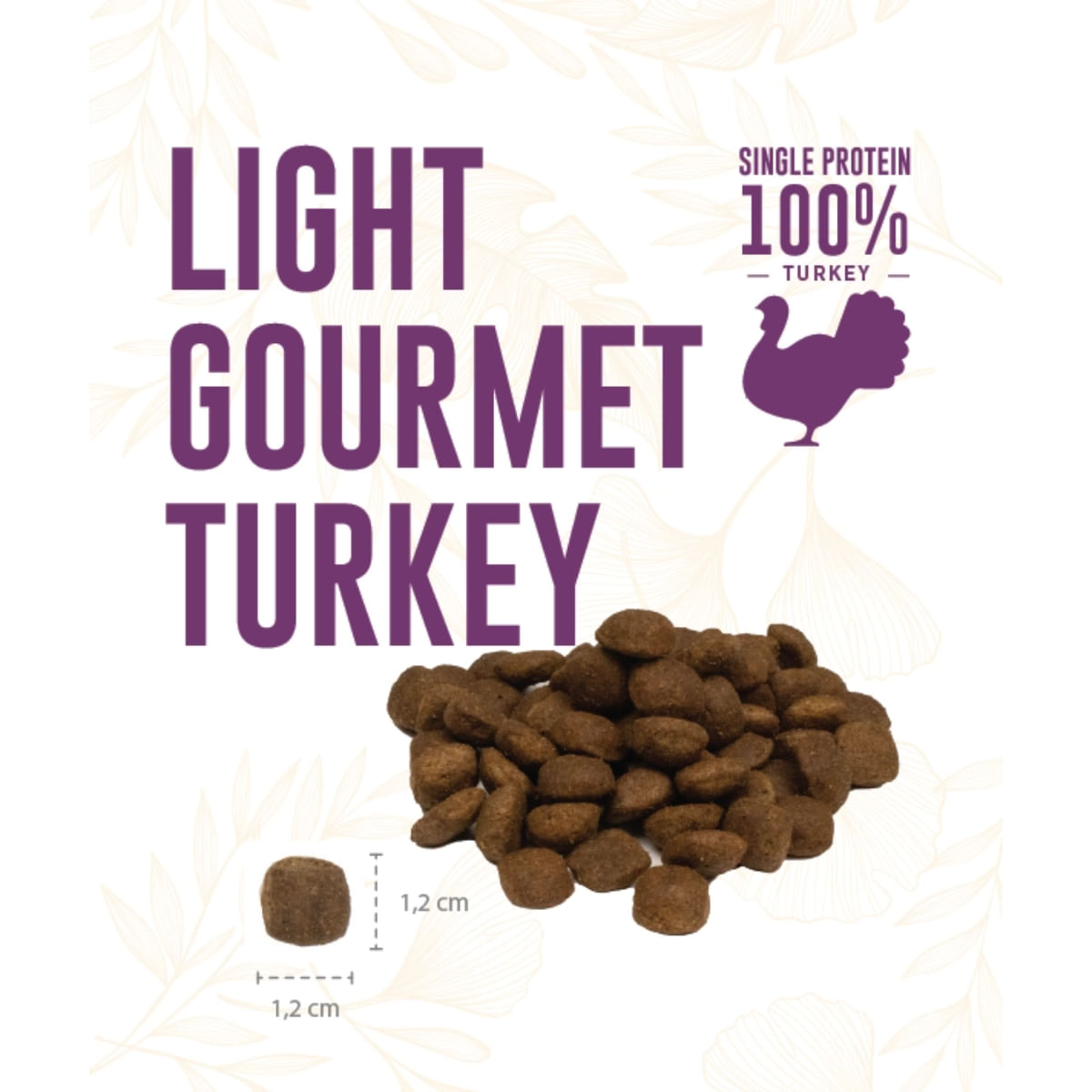 WEEGO Light Gourment Turkey, XS-XL, Curcan, hrană uscată monoproteică fără cereale câini senior, obezitate, 10kg - poza 3