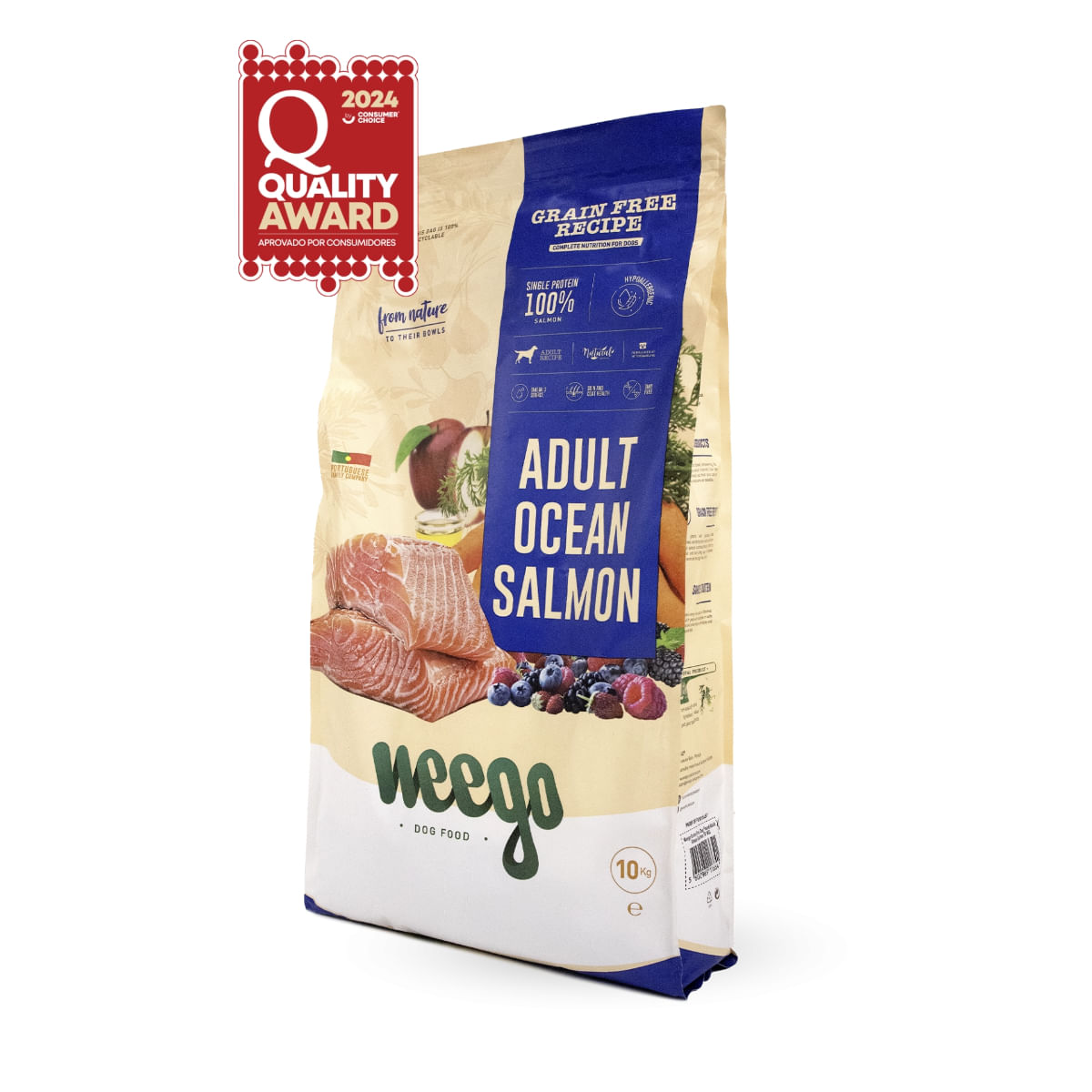 WEEGO Ocean Salmon, XS-XL, Somon, hrană uscată monoproteică fără cereale câini, 10kg - poza 1