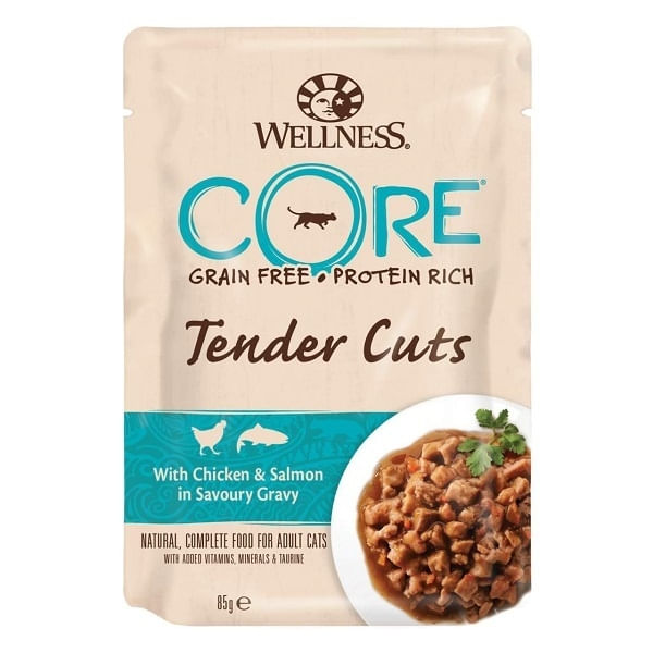 Wellness Core Cat Tender Cuts cu Pui si Somon, in Sos, 85 g - poza 1