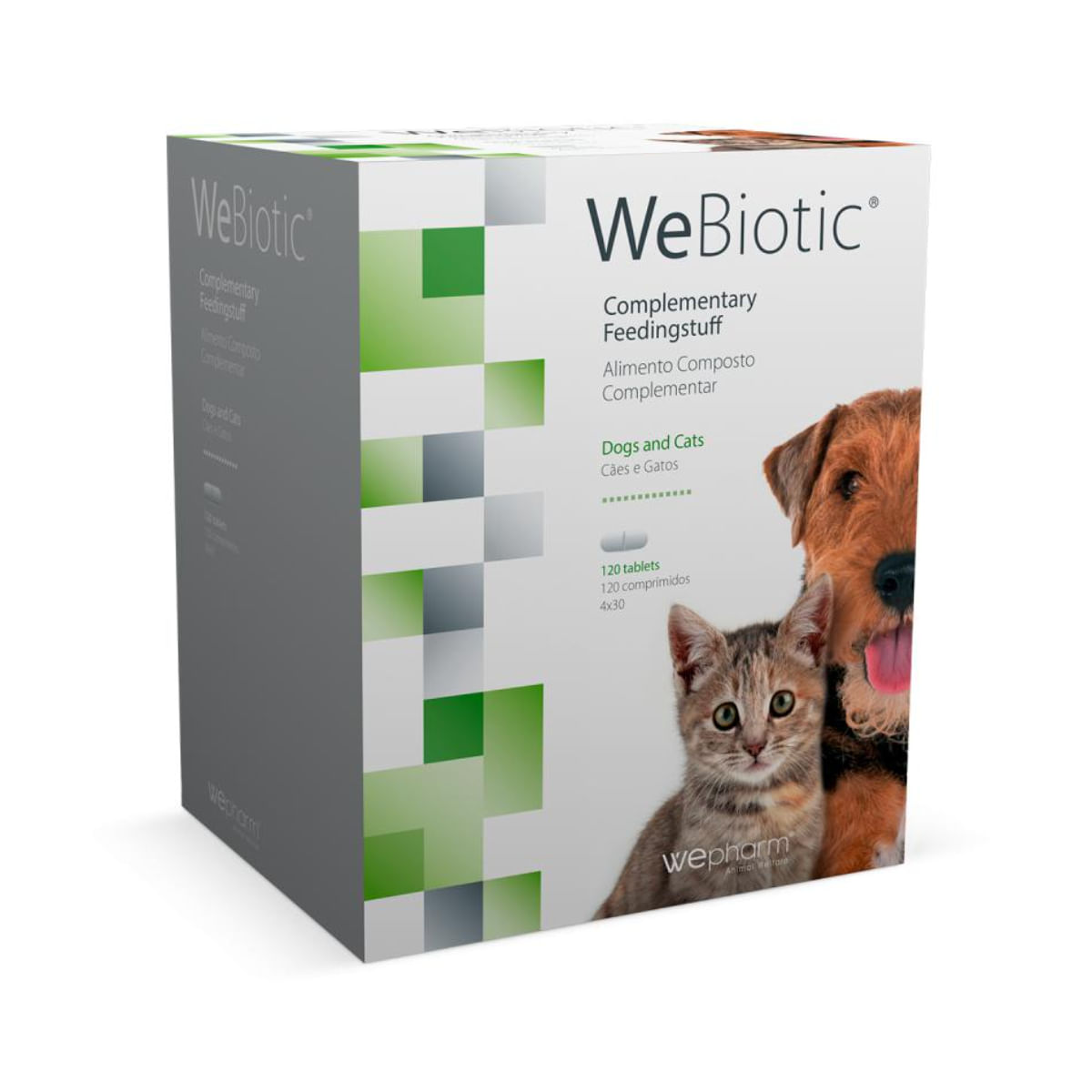 WEPHARM WeBiotic, supliment sistem digestiv câini, comprimate WEPHARM WeBiotic, XS-XL, supliment sistem digestiv câini și pisici, flacon, 120 comprimate - poza 1