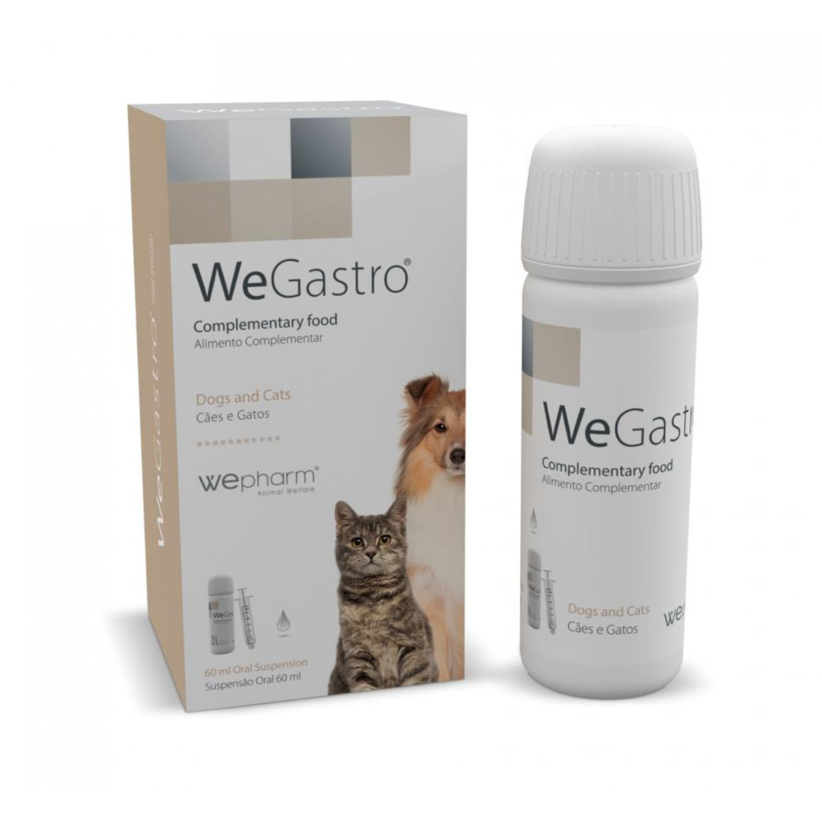 WEPHARM WeGastro, supliment sistem digestiv câini, suspensie orală WEPHARM WeGastro, XS-XL, supliment sistem digestiv câini și pisici, flacon, 60ml suspensie orală - poza 2