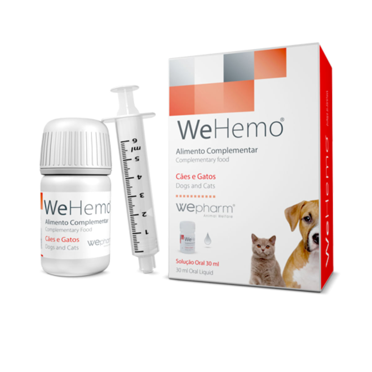 WEPHARM WeHemo, supliment sistem cardio-vascular câini, suspensie orală WEPHARM WeHemo, XS-XL, supliment sistem cardio-vascular câini și pisici, seringă gradată, 30ml suspensie orală - poza 3