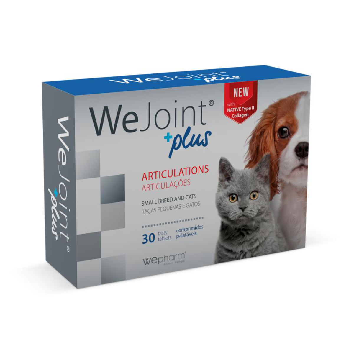 WEPHARM WeJoint Plus Small Breeds & Cats, supliment sistem articular câini, comprimate WEPHARM WeJoint Plus Small Breeds & Cats, XS-S, supliment sistem articular câini și pisici, flacon, 30 comprimate - poza 1