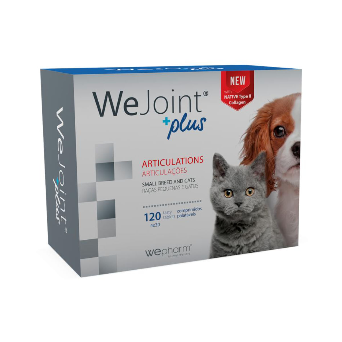 WEPHARM WeJoint Plus Small Breeds & Cats, supliment sistem articular câini, comprimate WEPHARM WeJoint Plus Small Breeds & Cats, XS-S, supliment sistem articular câini și pisici, flacon, 120 comprimate - poza 2