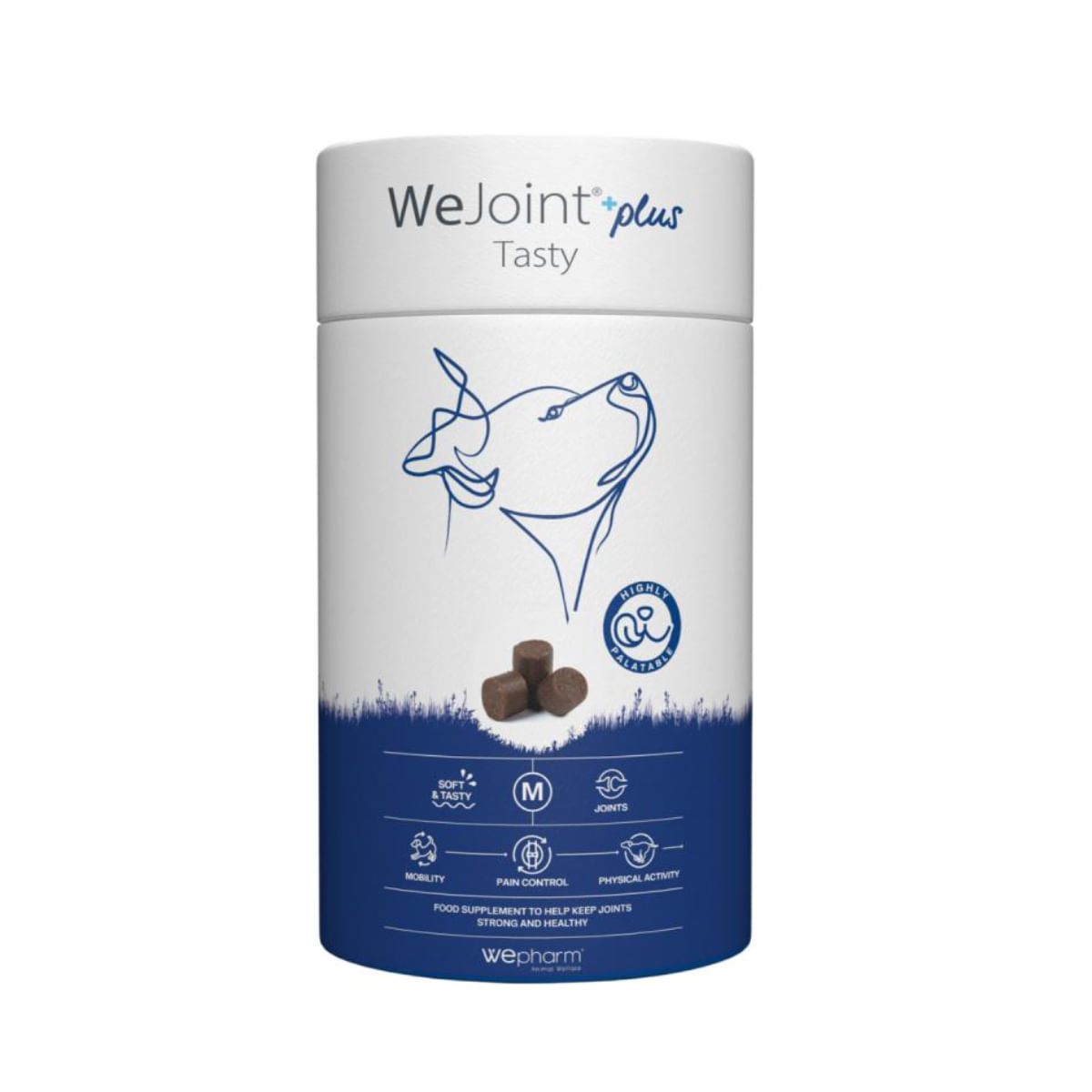 WEPHARM WeJoint Plus Tasty Medium Breeds, supliment sistem articular câini, comprimate masticabile WEPHARM WeJoint Plus Tasty Medium Breeds, M, supliment sistem articular câini, flacon, 30 comprimate masticabile - poza 1