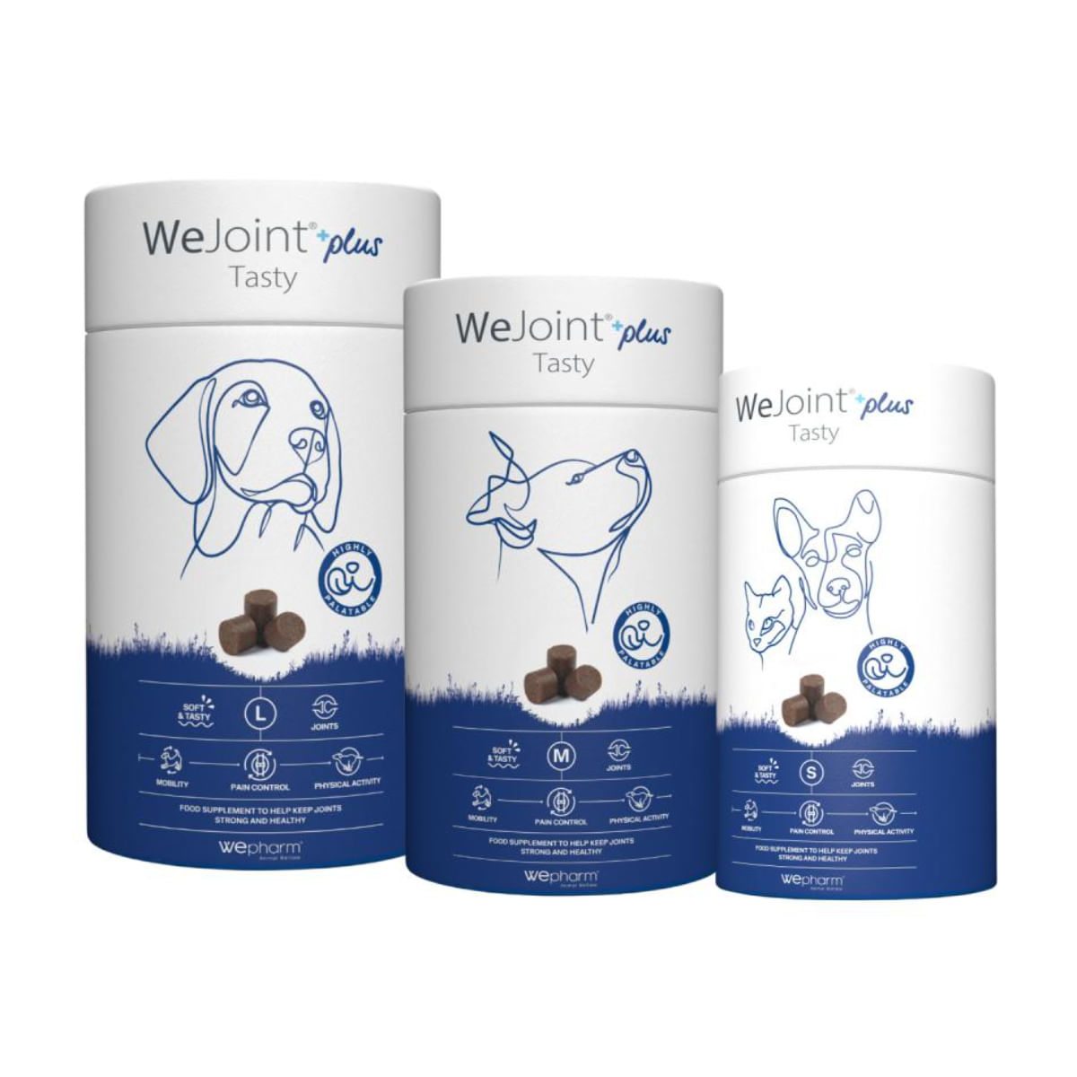 WEPHARM WeJoint Plus Tasty Medium Breeds, supliment sistem articular câini, comprimate masticabile WEPHARM WeJoint Plus Tasty Medium Breeds, M, supliment sistem articular câini, flacon, 30 comprimate masticabile - poza 3