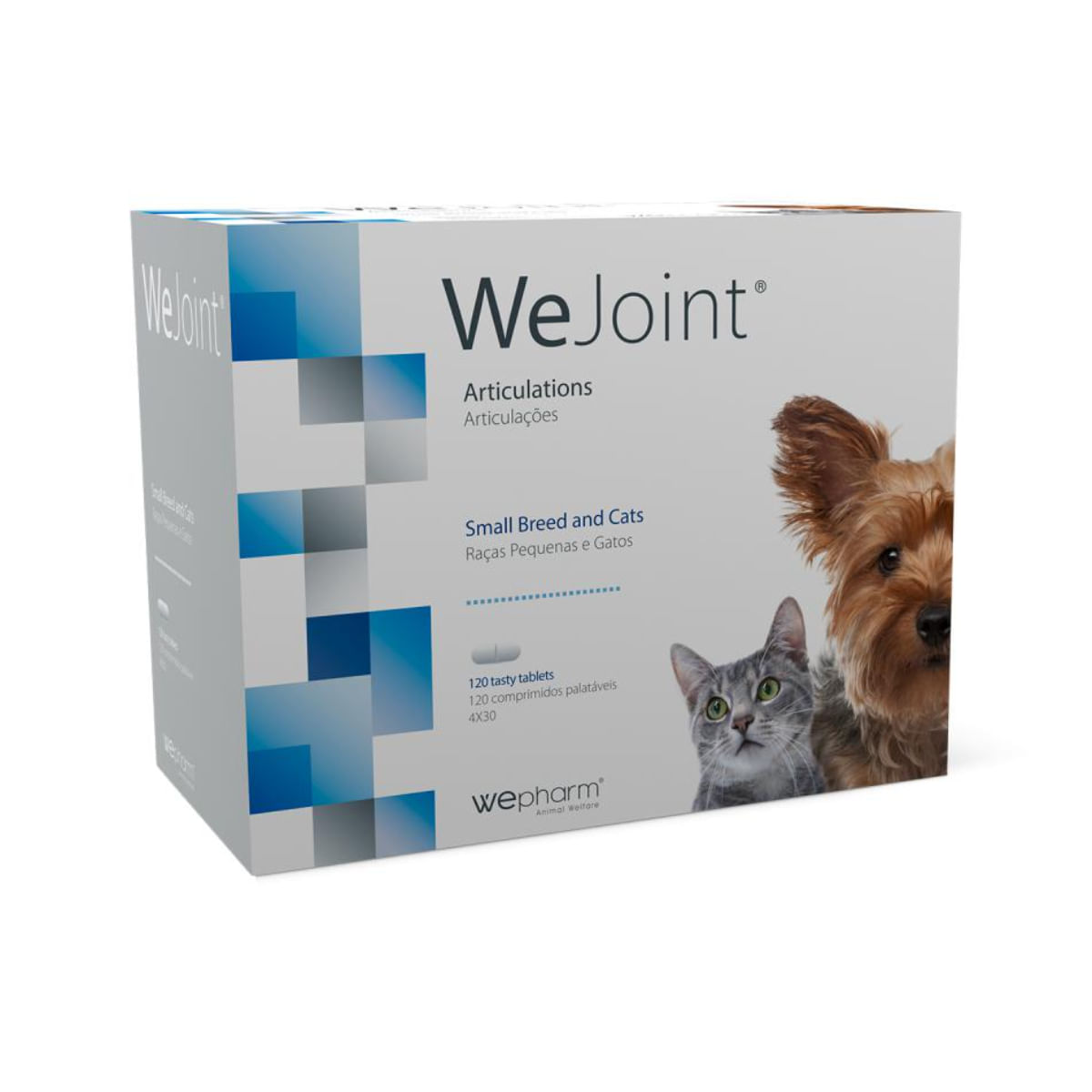 WEPHARM WeJoint Small Breeds & Cats, supliment sistem articular câini, comprimate WEPHARM WeJoint Small Breeds & Cats, XS-S, supliment sistem articular câini și pisici, flacon, 120 comprimate - poza 1
