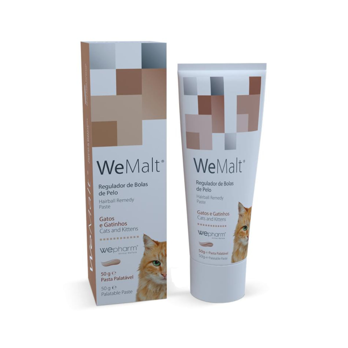 WEPHARM WeMalt, supliment sistem digestiv, limitarea ghemurilor de blană pisici, pastă orală WEPHARM WeMalt, supliment sistem digestiv, limitarea ghemurilor de blană pisici, flacon, 50g pastă orală - poza 2