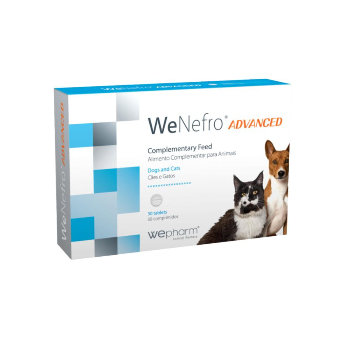 WEPHARM WeNefro Advanced, supliment sistem renal câini, comprimate WEPHARM WeNefro Advanced, XS-XL, supliment sistem renal câini și pisici, flacon, 30 comprimate - poza 1