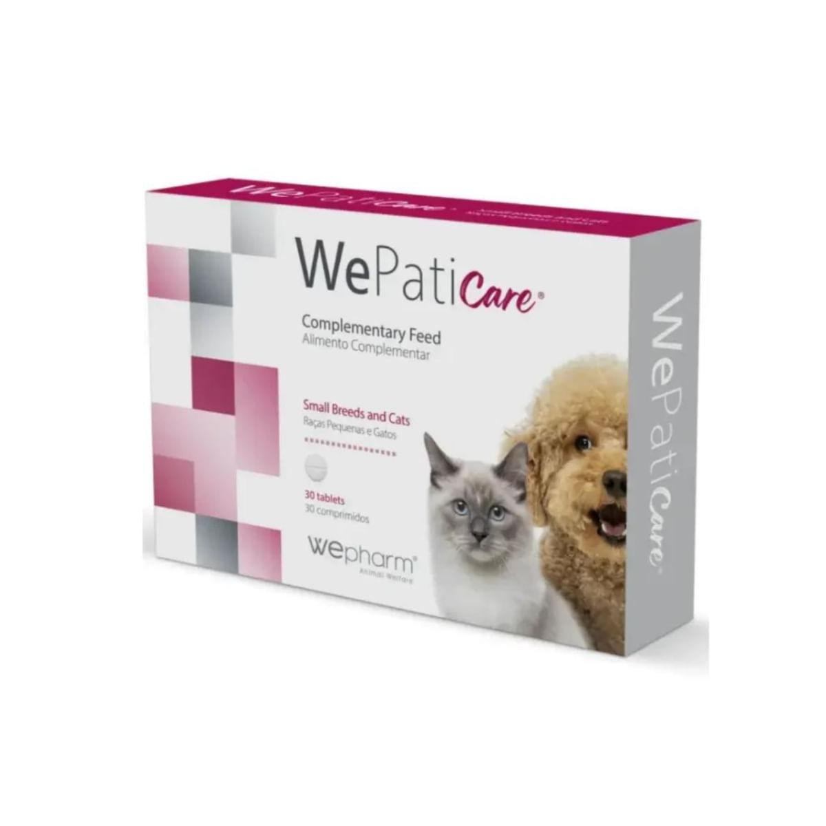 WEPHARM WePatiCare Small Breeds & Cats, supliment sistem hepatic câini, comprimate WEPHARM WePatiCare Small Breeds & Cats, XS-S, supliment sistem hepatic câini și pisici, flacon, 30 comprimate - poza 2
